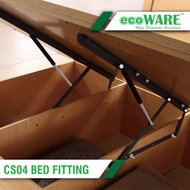 ecoWARE CS04 Bed Fitting Lift Up Bed Storage Kit Heavy Duty Gas Spring Storage Bed Lift Mechanism Fu