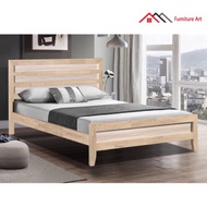 Furniture Art Design Queen wooden bed frame / Katil Queen/ Queen Bed Frame/ Solid Wood Bed/ Katil Kayu