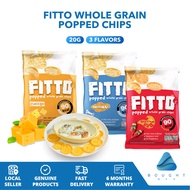 Fitto Whole Grain Popped Chips 20g - Nutritious, Healthy & Crunchy Thai Snack