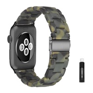 สายเรซิ่นสำหรับ Apple Watch Ultra Band 8 7 49 44มม. 40มม. 42มม. 38มม. 41 45มม. Correa โปร่งใสสำหรับ 