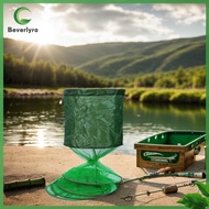 Bv✿  Telescopic Fyke Net Stainless Steel Ring Fishing Net Basket Portable Fish Storage Net Fishing A