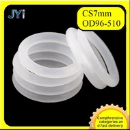 O-ring gasket CS7mm*ID96-510mm O-ring white silicone seal ring food grade seal waterproof rubber rin
