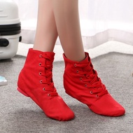 High-top jazz boots modern dance shoes adult soft-soled shoes children's body training shoes men's and women's ballet shoes yoga