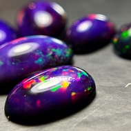 UNGU Live Opal Ethiopian Purple Premium Quality 100% Original Purple Kalimaya Stone Opal Stone Cryst