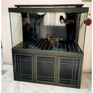 [ PROMO ] White Super Glass High Quality Aquarium with Cabinet