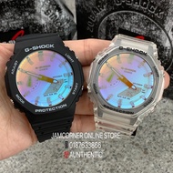 READY STOCK 100% ORIGINAL CASIO G-SHOCK GA-2100SRS-7A/GA-2100SR-1A Rainbow vapor deposition reproduces the midsummer sky