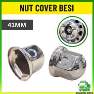 Nat Cover Lorry 41MM COVER NUT Lori BESI CHROME TAYAR NUT COVER LORI 6 TAYAR ISUZU HINO LOGO Truck 3