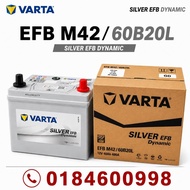 [ Installation Provided ] M42L / M42R | 60B20L/R Varta Silver EFB Dynamic | Start & Stop Engine (Idl