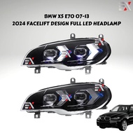BMW X5 E70 07-13 LED HEADLAMP - 2024 FACELIFT DESIGN - TURN SIGNAL LIGHT