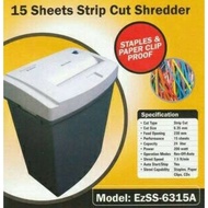 MESIN Secure 6315.Paper Shredder/Paper Shredder Cutting Machine.(15 Sheets/ Sheets.