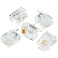 RJ11 CONNECTOR 4 PIN TELEPHONE SINGLE CONNECTOR