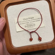 Red Rope Ultra-fine Hand-woven Anklet Couple Non-fading Bracelet Lucky Rope Foot Rope Wholesale Gift