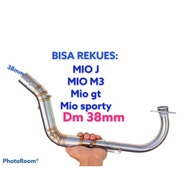 TERBARU sporty Mio pipa knalpot Mio GT 38mm M3 Mio header Mio Terlaris