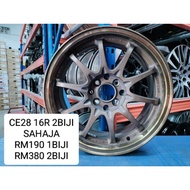 USED SPORT RIM 16 INCH RAYS CE28 RM190 1BIJI HARGA