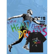 Rock Merchandise Yellow Martin British Coldplay Coldplay Short-Sleeved T-Shirt Pure Cotton Men Women