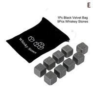FatherS Day Gift For Men Whiskey Stones Set 8 Pcs Granite Ice Cubes+ 2 Pcs Cups For Whisky In Wooden
