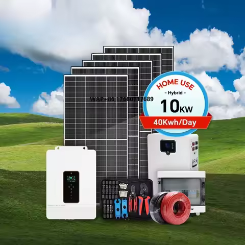Full Package 5Kw 10Kw 20kw 30Kw Hybrid Solar Energy System Set BESS Lithium Battery Storage Generato