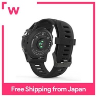 Garmin Fenix 3 Band-ATiC Garmin Fenix 3 / Fenix 3J HR / Fenix 5X / Garmin D2 Delta PX Soft Luxury Silicone Watch Strap / Band Replacement Belt BLACK