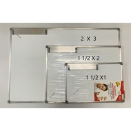 [WRITEBEST] Magnetic Whiteboard Alluminium Frame  45cm x 60cm / 30cm x 45cm / 30cm x 30cm