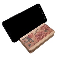 花系列 木質手機架擴音擴香盒 牡丹 客製化禮物 手機擴音座