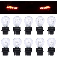 10 PCS 3157 Tail Light Bulb, Miniature Brake Light Bulb, Waterproof Turn Signal Bulb, Automotive Sid