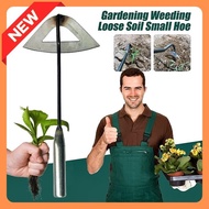 [PROMO] Steel Hardened Hollow Hoe Handheld Weeding Rake Farms Vegetables Weeding Garden Cangkul Buang Rumput Besi Kebun