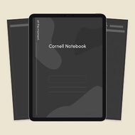 數位 Cornell 康乃爾筆記 電子手帳 太空灰 iPad Goodnotes Notability