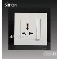 SIMON E3 White - 13A Universal Switch Socket Outlet ( Big Rocket ) Multi