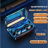 A+🔥 Tai Nghe Không Dây Bluetooth TWS F9 Chơi Game/Gaming Chống Ồn Có Mic In Ear Cho Điện Thoại Apple