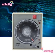 AHTY ​​Adjustable Time Relay​​, ​​Panel Mount Timing Controller​​ with Terminals​​ ​​ST3PA-A Powered