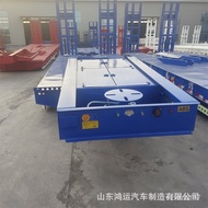 ST/💥Hydraulic Ladder Platform Trolley 13M Low Bed Semi Trailer Transport Heavy Construction Machinery Excavator Transpor