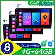 เครื่องเล่นวิทยุแอนดรอยด์มัลติมีเดียในรถยนต์ IVOBP 7 9 10นิ้ว CarPlay Android Auto 2 Din เครื่องเล่นสเตอริโอ2DIN GPS 4G 64G QPIVB