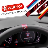 For Peugeot Car Steering Wheel Center Line Vinyl Sticker for peugeot  208 2008 3008 5008 408