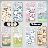 Lovely Funny Chiikawa Phone Casing For IPhone 12 13 14 Pro Max Plus Mini Casing Soft Clear Silicone