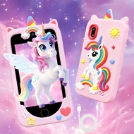 Multifunction Kids Toy Phone with Touchscreen Dual Camera Design Learning Games Music Player 4 Inch 
