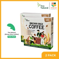 Yes Natural Kopi Beras Perang Kurang Gula (Less Sugar Brown Rice Coffee) 30g x 10 Sachet x 2 – Pek K