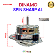 { TERMURAH } DINAMO SPIN SHARP ALUMUNIUM  | DINAMO PENGERING SHARP | DINAMO MESIN CUCI 2TABUNG SHARP | MOTOR SPIN SHARP