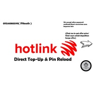 [SY8] Hotlink prepaid direct topup/pin reload|RM40/RM45/RM50/RM60/RM100|1-10MINS done | manually topup