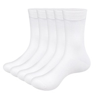 Bộ 5 Đôi Tất Nam Sợi Tre Thoải Mái Thuần Chay Ấm Cúng Giữa Ống Đan Cổ Tất Cho Nam Và Nữ Multipack