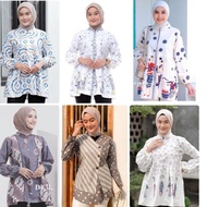 blouse batik kombinasi terbaru