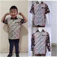 KEMEJA Couple Short Shirt and Long Shirt Batik iksan Father and Son