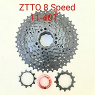 Sprocket 8 Speed 11-40T ZTTO Hitam