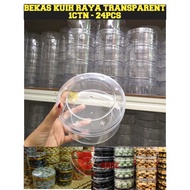 **j-014** (1CTN = 24PCS) BEKAS TERPAKAI KUIH RAYA BULAT TELUS | BEKAS PLASTIK BULAT TELUS