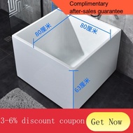 ML.SG Spot Bathtub   Small Apartment Square Bathtub Japanese Independent Acrylic Deepening Couple Double Adult Home Use