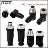 MELEN M12 Sensor Connector, Sensor Plug Connector M12 Aviation Plug, M12 Sensor Cable Connector Stra