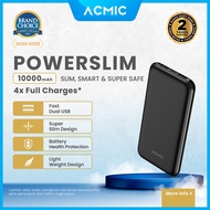 ACMIC PowerSlim 10000mAh Slim PowerBank 2A Fast Charge