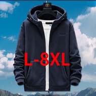 【145KG Boleh Pakai】Jaket Lelaki Plus Size Besbol Pakaian Seragam Lelaki Kasual Fesyen Baru