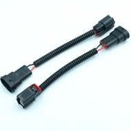 TUFFOO 1 Pair L1B Female To H8 / H9 / H11 Male Socket Plug Adapter Connector Cable Wiring Harness Fo