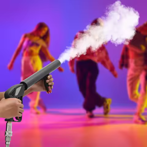Handheld CO2 Jet Machine with 9.84ft Hose Mini CO2 Spraying Machine Smoke Machine Fog Gun Blower for