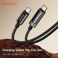 【1Yr Warranty】MCDODO Prism Series 240W Type-C to Type-C Type-C 6A Data Cable With OLED Display CA 87